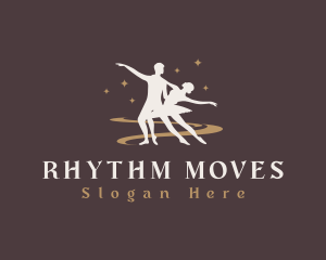 Dancing - Ballerina Dance Couple logo design