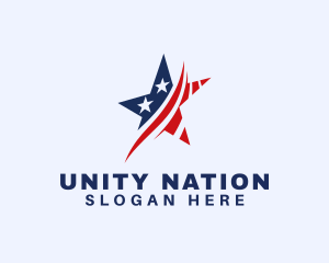 Nation - Star Nation America logo design