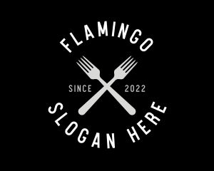 Food Kitchen Fork Logo