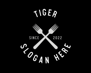 Food Kitchen Fork Logo