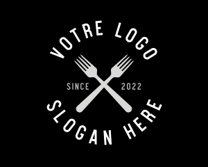Food Kitchen Fork Logo