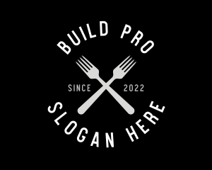 Food Kitchen Fork logo design
