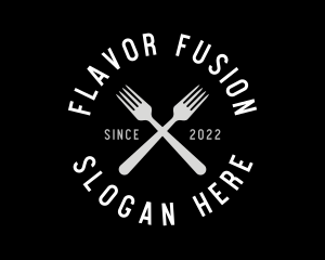 Taste - Food Kitchen Fork logo design