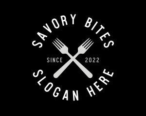 Dinner - Food Kitchen Fork logo design
