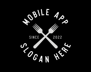 Salad - Food Kitchen Fork logo design