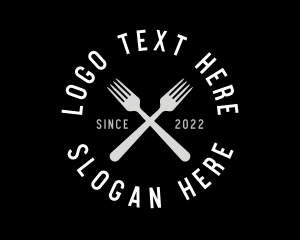 Food Kitchen Fork Logo