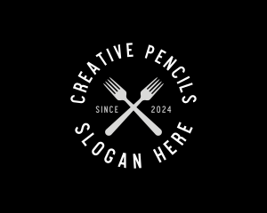 Food Kitchen Fork logo design