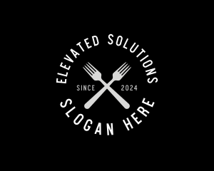 Food Kitchen Fork logo design