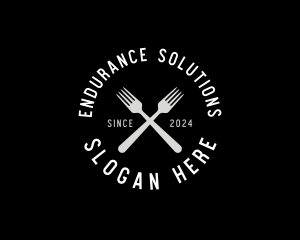 Food Kitchen Fork logo design