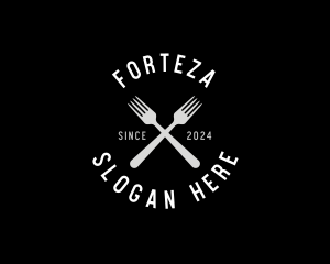 Food Kitchen Fork logo design