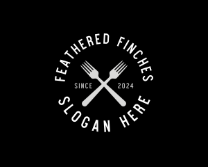 Food Kitchen Fork logo design