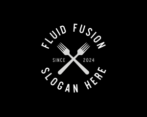 Food Kitchen Fork logo design