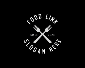 Food Kitchen Fork logo design