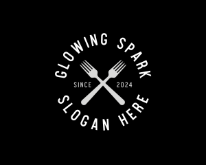 Food Kitchen Fork logo design