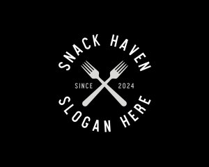 Food Kitchen Fork logo design