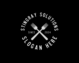 Food Kitchen Fork logo design