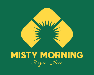 Yellow Mountain Sunrise logo design