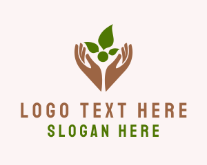 Holistic - Eco Gardening Wellness logo design