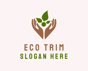 Eco Gardening Wellness logo design