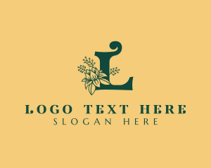 Beauty Floral Business Letter L Logo