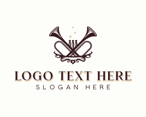 Concert - Trumpet Concert Musician logo design