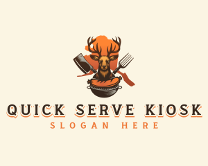 Alaska Deer Grill logo design