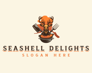 Alaska Deer Grill logo design