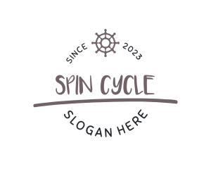 Wheel - Boat Wheel Wordmark logo design