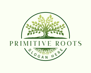 Elegant Tree Roots logo design