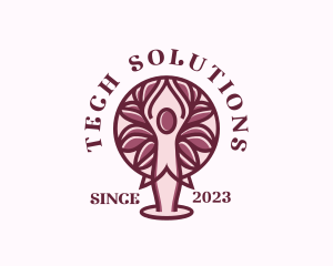 Yoga Wellness Tree Logo