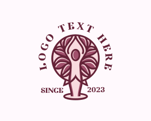 Yoga Wellness Tree Logo