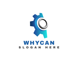 Gradient Cogwheel Engine Logo