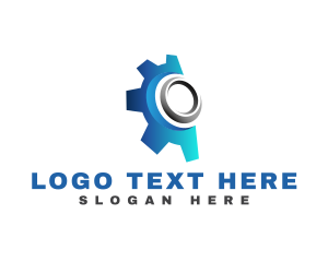 Gradient Cogwheel Engine Logo