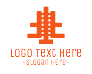 Original - Orange Abstract Film logo design