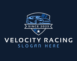 Shield Sports Car Race logo design