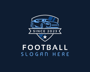 Supercar - Shield Sports Car Race logo design