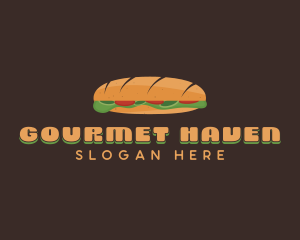 Baguette Sandwich Diner logo design