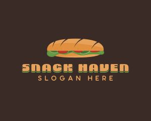 Baguette Sandwich Diner logo design