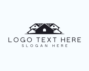 Apartments - Residential Home Roofing logo design