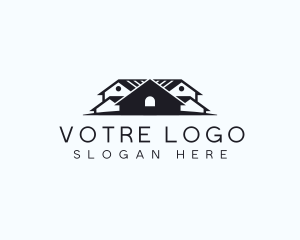 Residential Home Roofing logo design