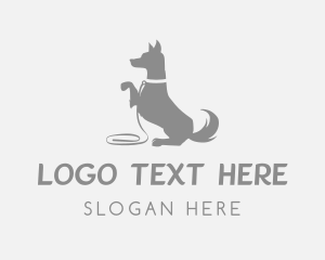 Groomer - Pet Dog Leash logo design