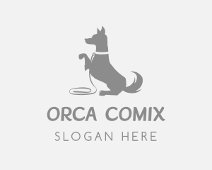 Pet Dog Leash Logo