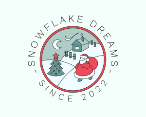 Winter - Winter Christmas Badge logo design