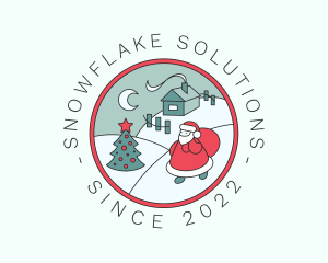 Winter - Winter Christmas Badge logo design