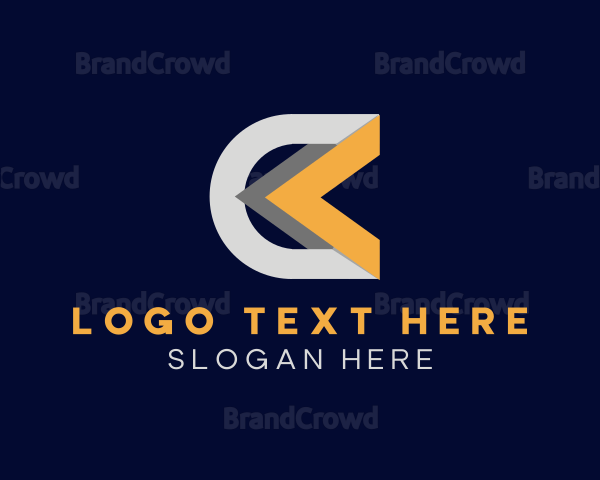 Geometric Arrow Logistics Logo