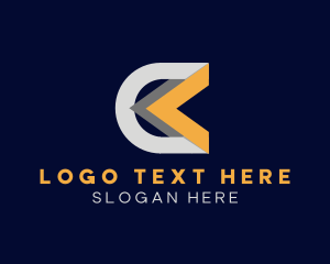 Company - Geometric Arrow Logistics logo design