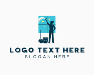 Window - Window Wiper Cleaning logo design