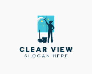 Window - Window Wiper Cleaning logo design