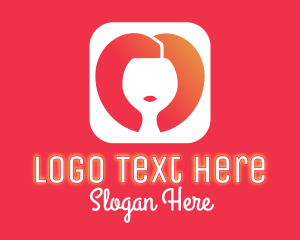 Lounge Bar - Gradient Woman Beauty App logo design