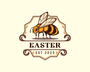 Honey Bee Insect Logo